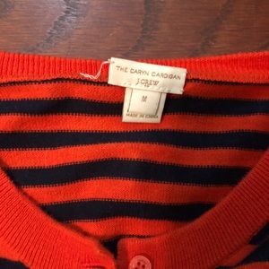 J. Crew Sweaters - JCrew Caryn Cardigan red and navy stipe J. Crew Sweaters - JCrew Caryn Cardigan red and navy stipe